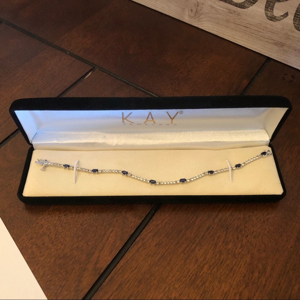Blue Sapphire Tennis Bracelet